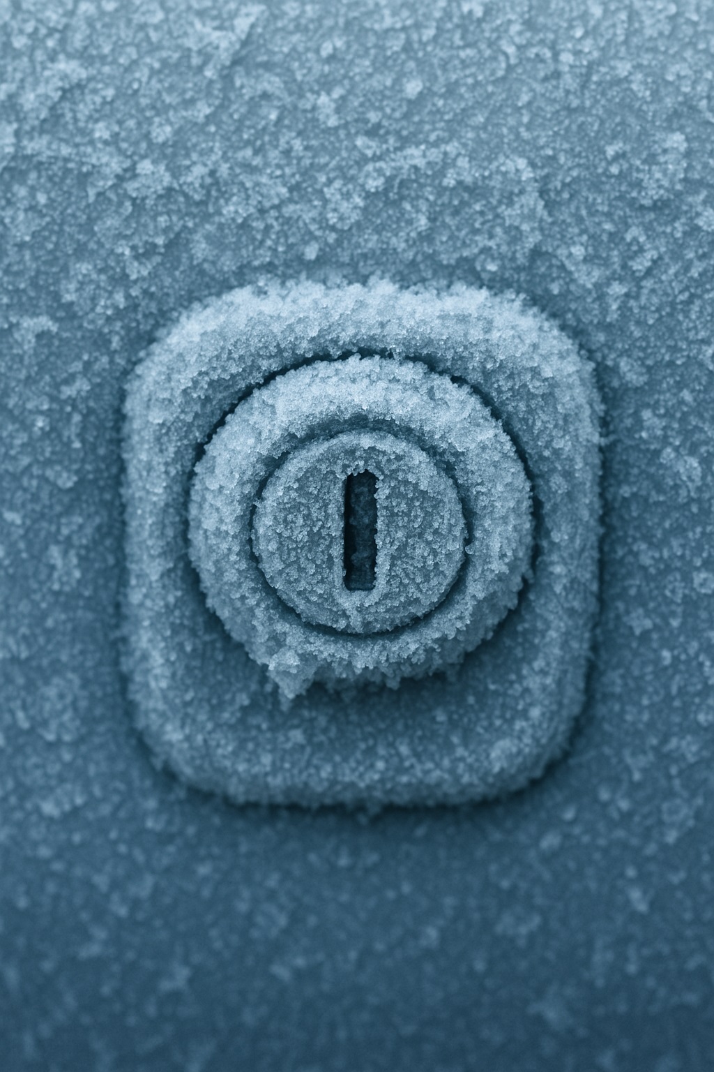 Заблокированный автомобиль зимой